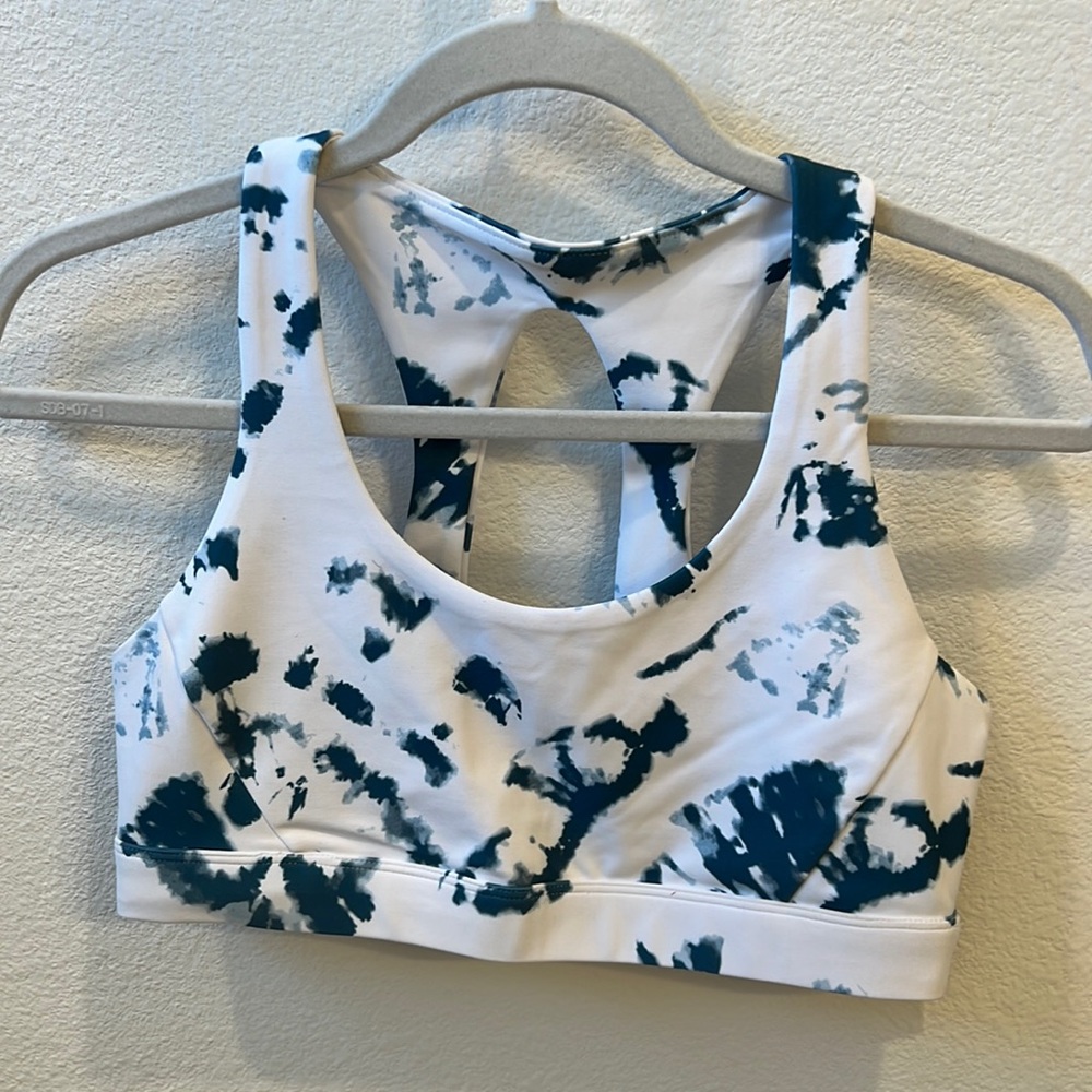 Soul Cycle sports bra tie dye